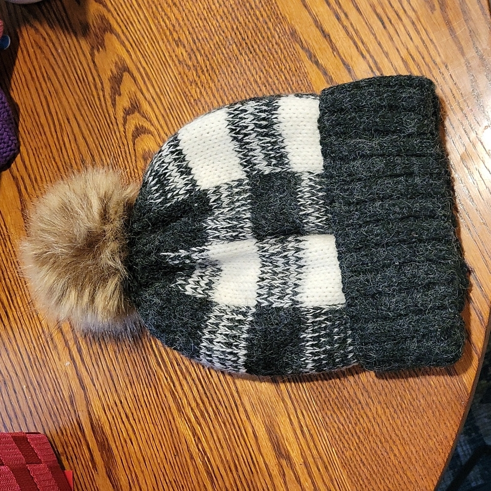 Buffalo check beanie